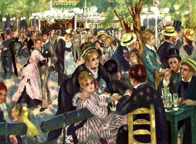 Pierre-Auguste Renoir bal pa moulin de la galette Norge oil painting art